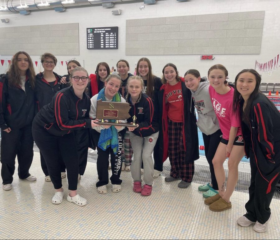 The girls swimming and diving team placed 3rd at the Eagle Invitational.