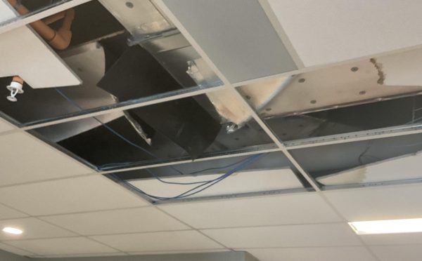 Leaky ceilings may pose health risks